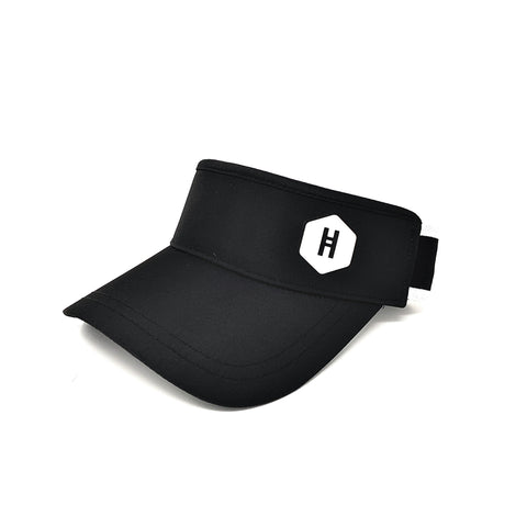 Sports Visor - Black/White OSFA - Honey Hair Co.