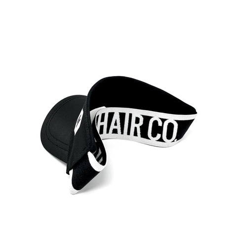 Sports Visor - Black/White OSFA - Honey Hair Co.
