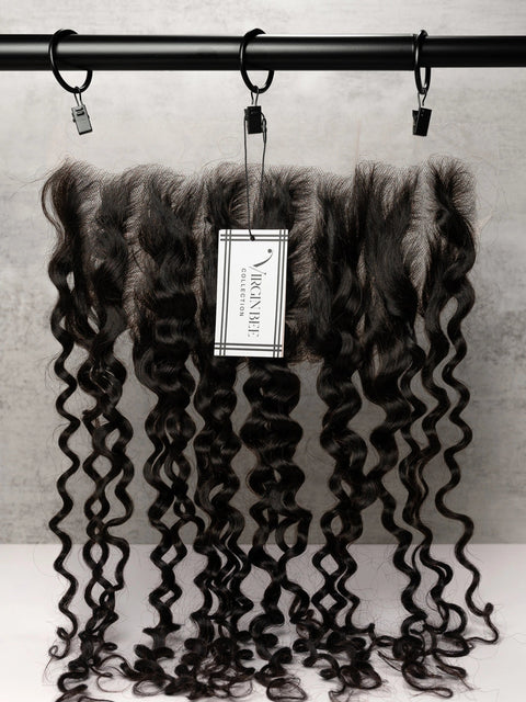 13x6 HD Virgin Water Wave Frontal - Honey Hair Co.