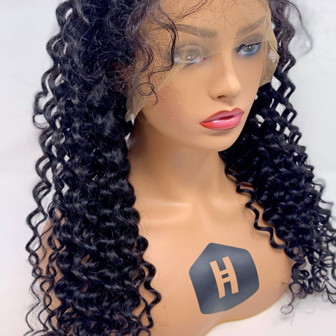 Deep Wave Front Lace Wig - Honey Hair Co.